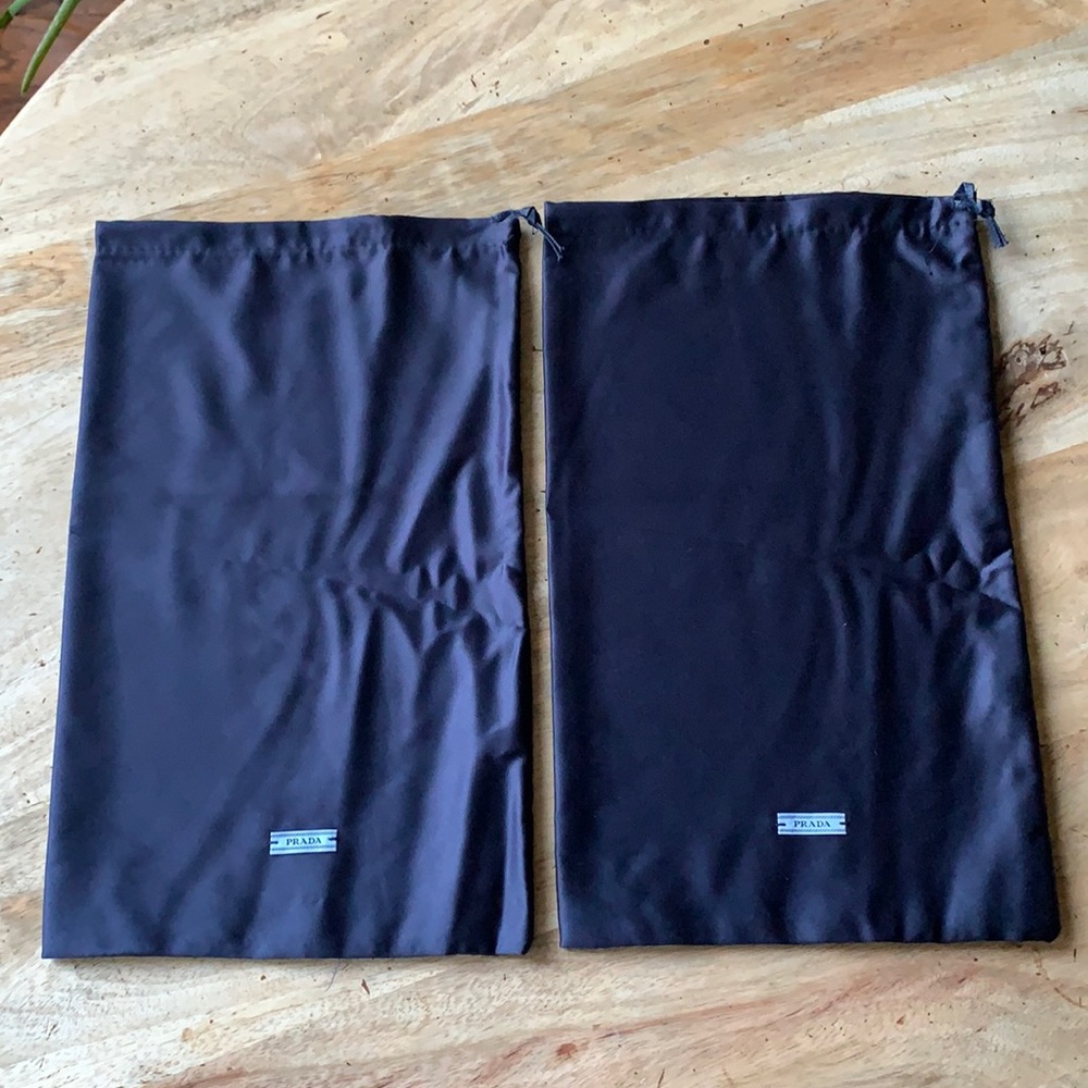 PRADA Pair of Silky Dustbag -